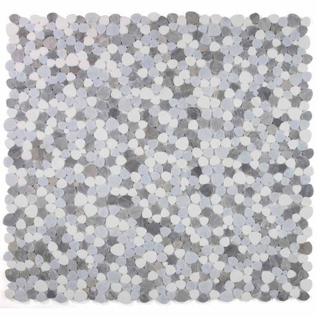 Marble Pebbles Mosaics Heart Shape - Beach Rocks