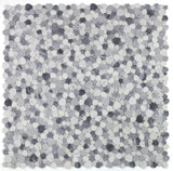 Marble Pebbles Mosaics Heart Shape - Calacatta Gray