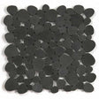 Marble Pebbles Mosaics Heart Shape - Volcanic Black