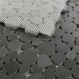 Marble Pebbles Mosaics Heart Shape - Volcanic Black