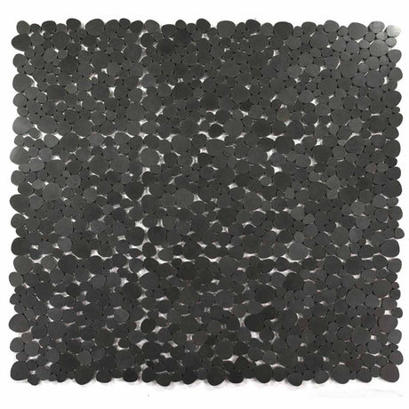 Marble Pebbles Mosaics Heart Shape - Volcanic Black