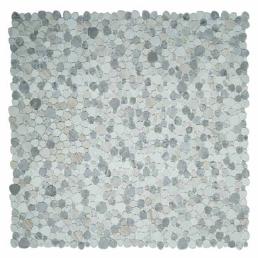 Mosaics Marble Pebbles Heart Shape - Honey Honed