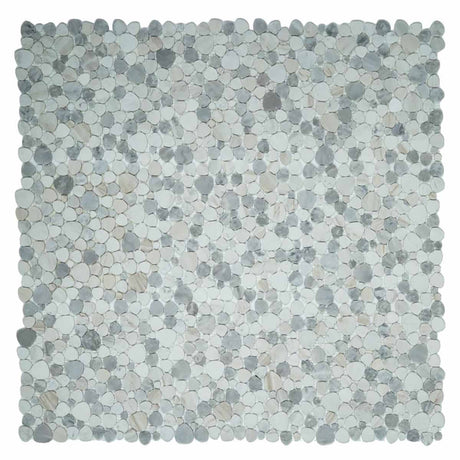 Mosaics Marble Pebbles Heart Shape - Honey Honed