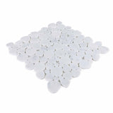 Marble Pebbles Mosaics Heart Shape - Carrara White