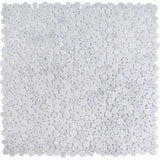 Marble Pebbles Mosaics Heart Shape - Carrara White