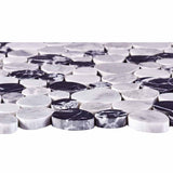 Marble Pebbles Mosaics Heart Shape - Black and White