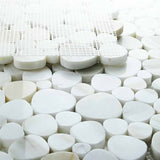 Marble Pebbles Mosaics Heart Shape - Calacatta Gold