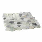 Marble Pebbles Mosaics Heart Shape - Grassland