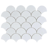 Mosaic Marble Fish Scale - Thassos