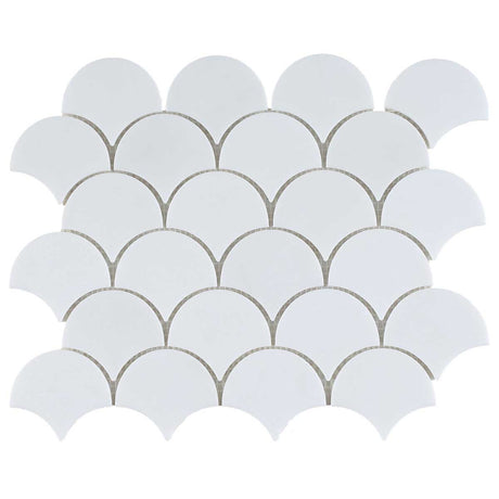 Mosaic Marble Fish Scale - Thassos