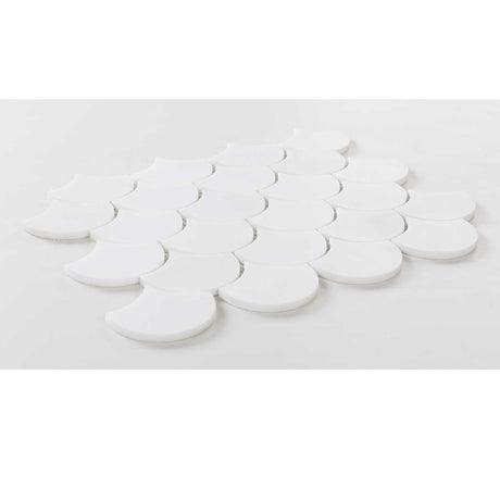 Mosaic Marble Fish Scale - Thassos