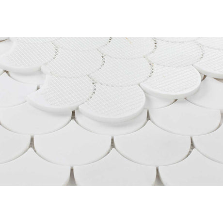 Mosaic Marble Fish Scale - Thassos