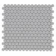 Mosaic Handmade Porcelain Penny Round - City Grey Matte