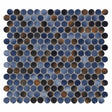 Mosaic Handmade Porcelain Penny Round - Shadow