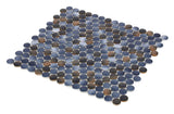 Mosaic Handmade Porcelain Penny Round - Shadow
