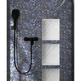 Mosaic Handmade Porcelain Penny Round - Shadow