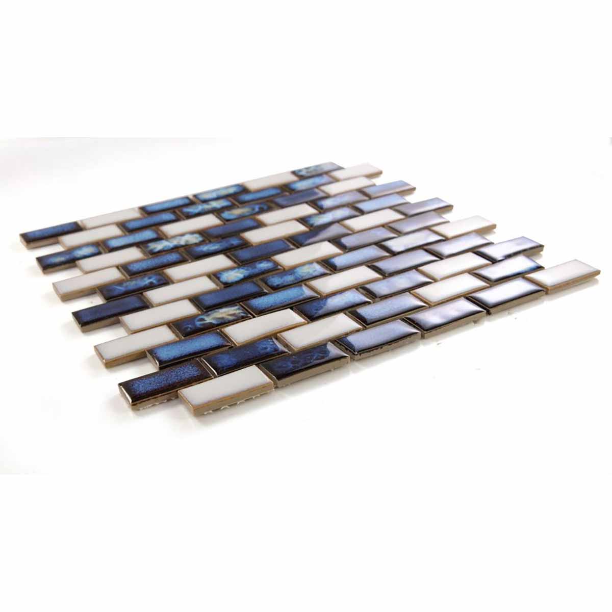 Mosaic Brick Series Handmade Porcelain Tile - Royal Blue