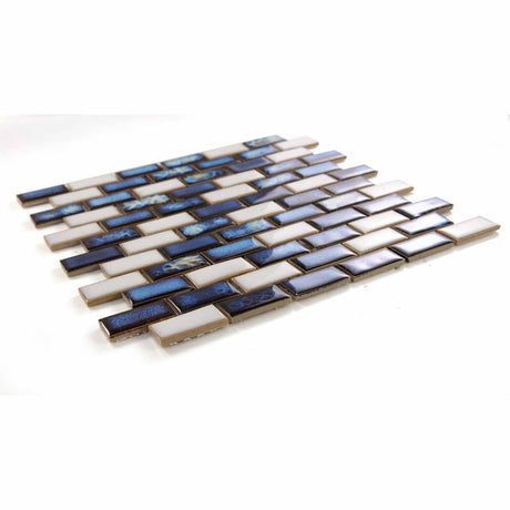 Mosaic Brick Series Handmade Porcelain Tile - Royal Blue