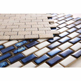 Mosaic Brick Series Handmade Porcelain Tile - Royal Blue