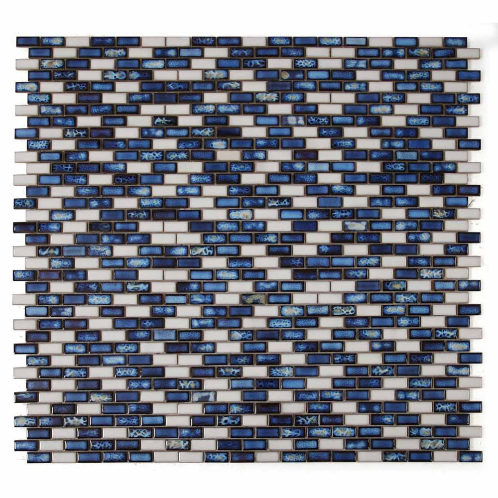 Mosaic Brick Series Handmade Porcelain Tile - Royal Blue