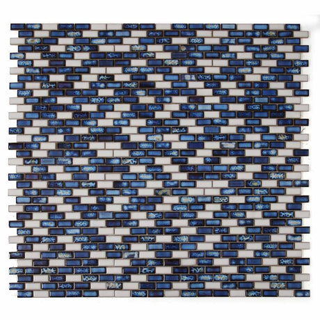Mosaic Brick Series Handmade Porcelain Tile - Royal Blue