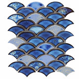 Mosaic Handmade Porcelain Tile - Royal Blue