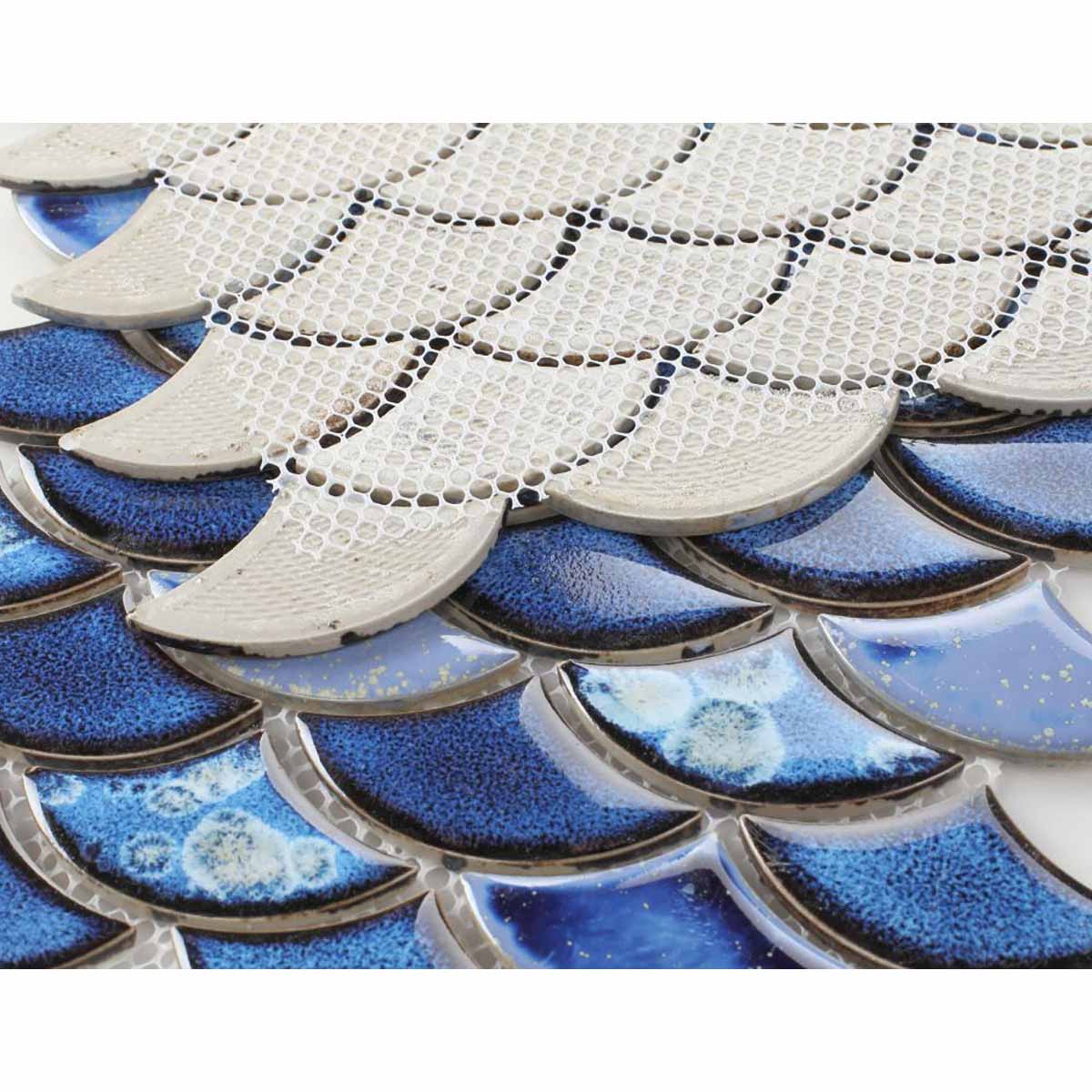 Mosaic Handmade Porcelain Tile - Royal Blue