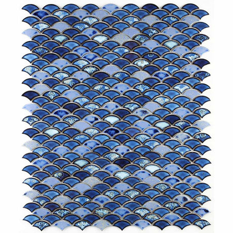 Mosaic Handmade Porcelain Tile - Royal Blue