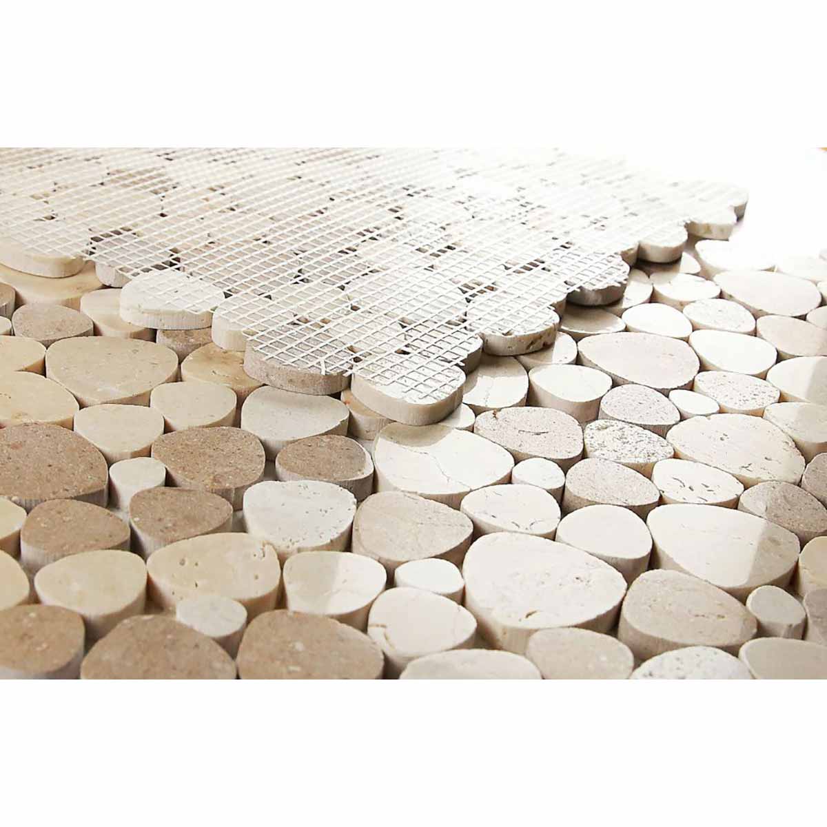 Mosaics Marble Pebble look - Brown