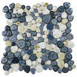 Mosaic Porcelain Tile Mancala Pebble Series - Ocean