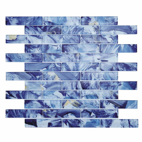 Mosaic Glass Tile Laguna Falls Blue