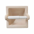 SereneDrains Ceramic Recessed Toilet Extended Paper Holder Parchment Glossy  