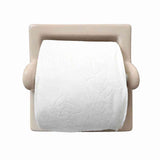Extended Ceramic Toilet Paper Holder Parchment