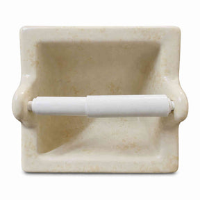 Extended Ceramic Toilet Paper Holder Stone