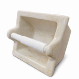 Extended Ceramic Toilet Paper Holder Stone