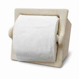 Extended Ceramic Toilet Paper Holder Stone