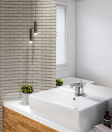 Crackle Glass Porcelain and Glass Interlock - Noble Gray