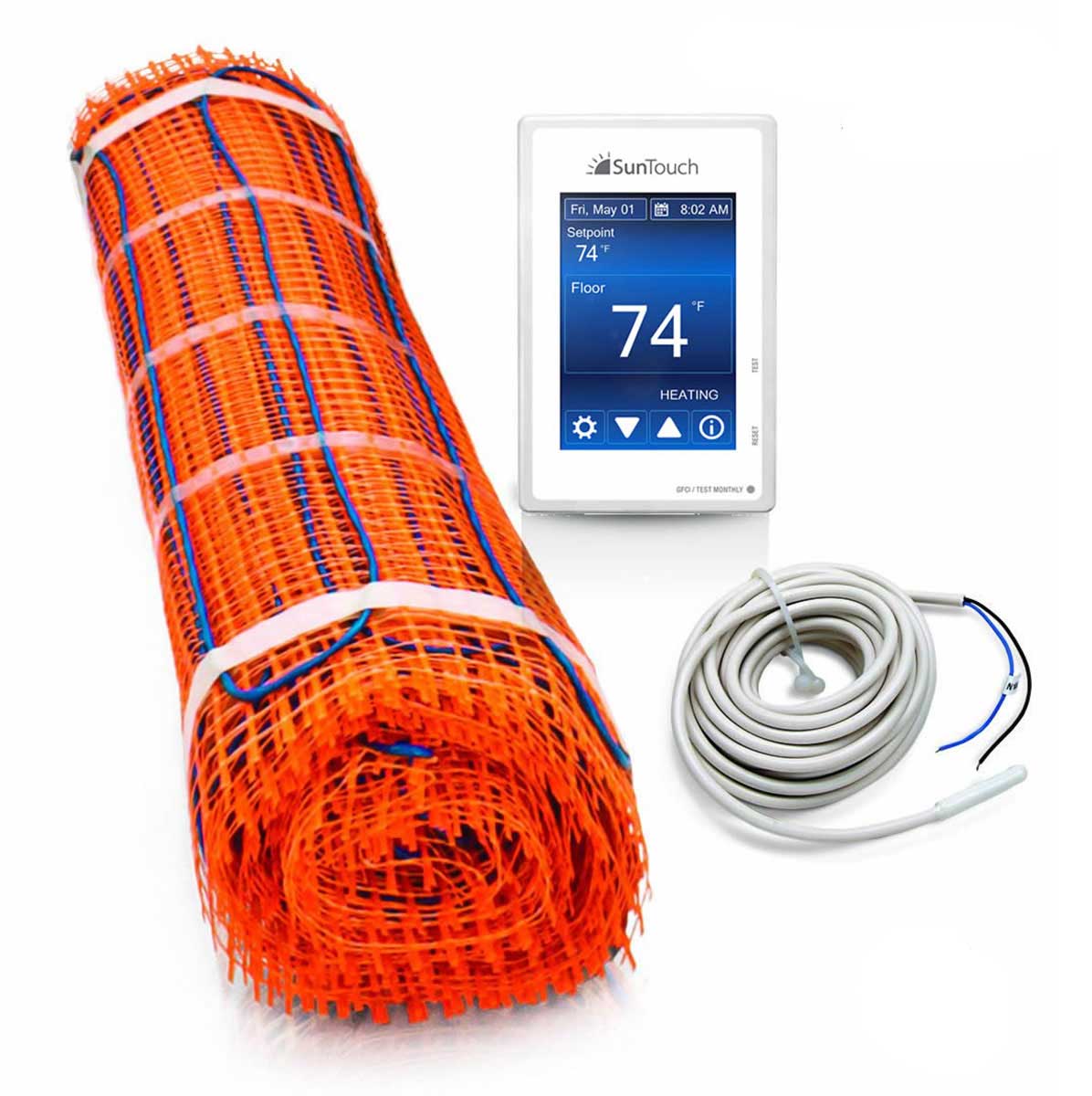 SunTouch Radiant Floor Heating Tape Mat Kit 120 sq ft 2ft Wide 120V-240V
