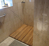 Teak Wood Mat Round Corners 30' x 30'