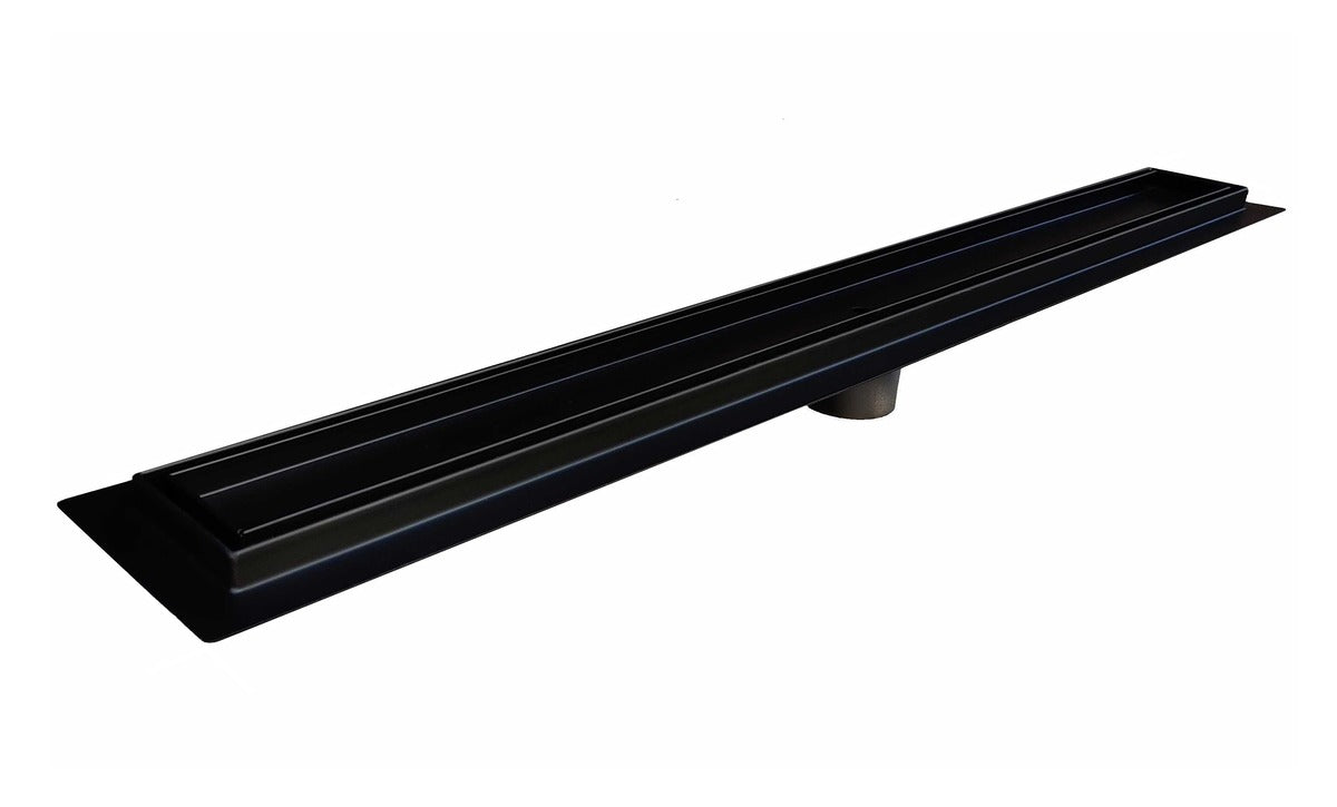 SereneDrains Linear Shower Drain Tile Insert Matte Black 24