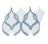 Twirl Shape Italian Calacatta Marble - Sapphire