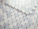 Mosaics Marble Penny Series - Blue White