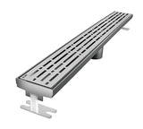Quartz Linear Shower Drain Brushed Stainless - Mix 36