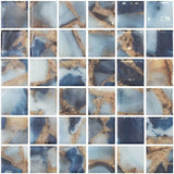 Mosaic Glass Tile The Reef Series 2 x 2 - Mountain