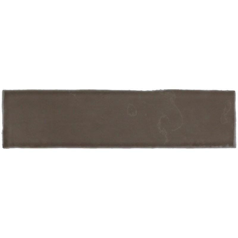 Kaleidoscope Handmade Ceramic Tile 3x12 - Mocha