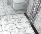 Quartz Linear Shower Drain Quadrato - Black Nickel