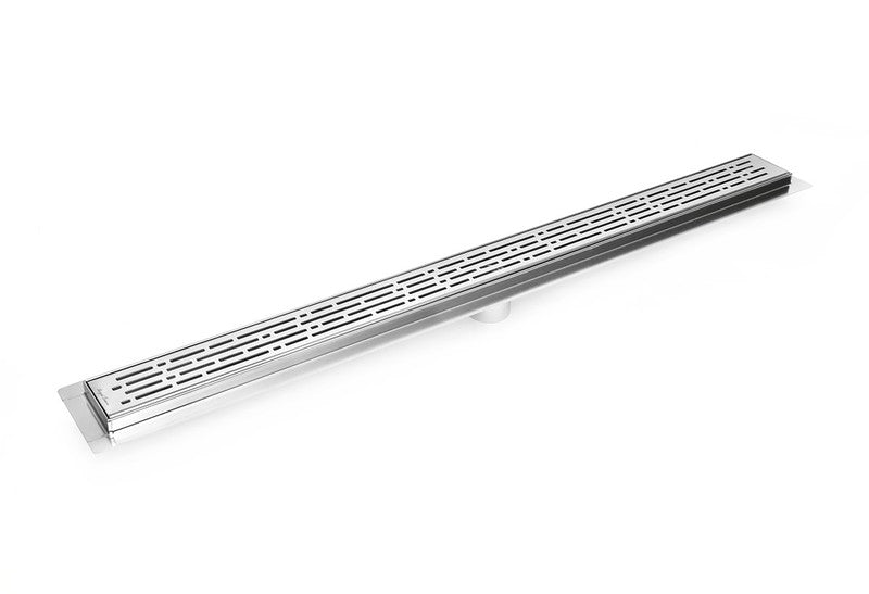 SereneDrains Linear Shower Drain Broken Lane - Polished 35