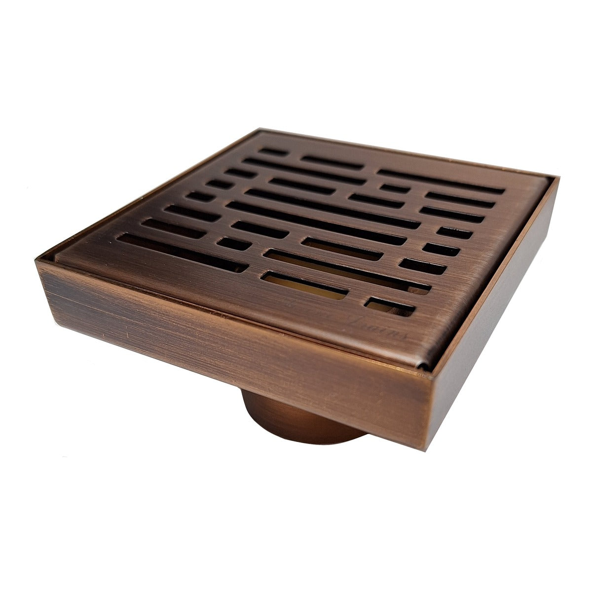 SereneDrains Square Shower Drain Broken Lane 4 Bronze