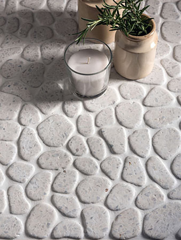 Mosaics Terrazzo Pebbles - Crushed Crystal