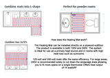 Warmup StickyMat Heating Mat 20 sq ft DWM 20" Wide 120V
